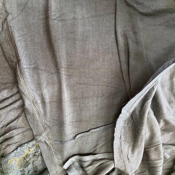 NWOT Indigo Thread Lace Jersey Dip Dye Maxi Dress XS Ombre Fairy Whimsigoth Boho - Picture 9 of 13